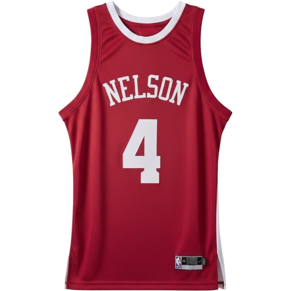 Grant Nelson #4 Signed Basketball  Custom Jersey JSA COA Crimson XL Autographed